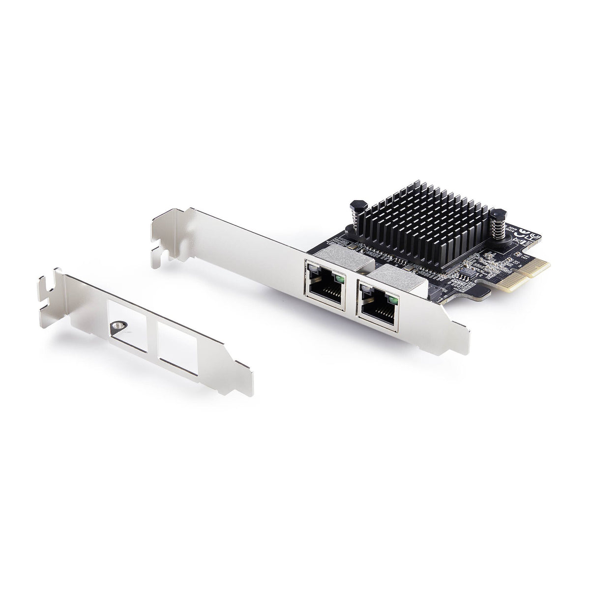 StarTech.com 2-ports 5G Gigabit PCIe-kortadapter för nätverk, 5G/2,5G/1G/100M/10M PCI Express LAN-kort, Realtek RTL8126, Windows och Linux, TAA-kompatibelt