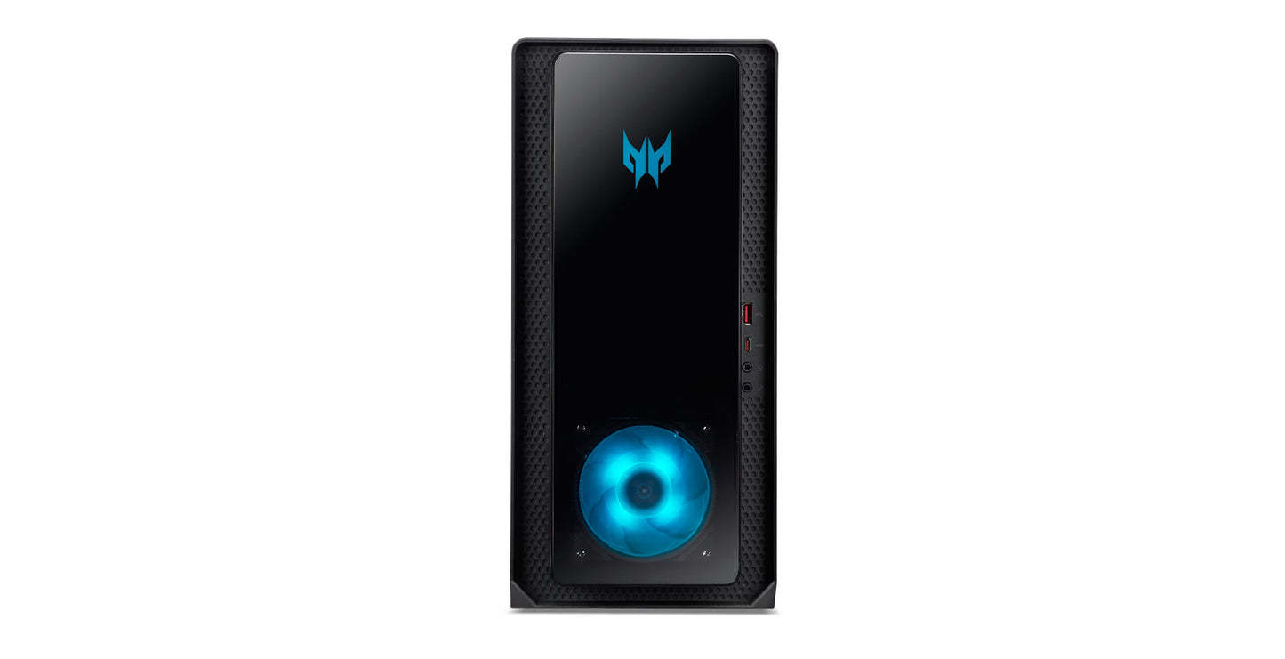 Acer Predator Orion 3000 655 I7238Gi Intel® Core™ i7 i7-14700F 16 GB DDR5-SDRAM 1 TB SSD NVIDIA GeForce RTX 4060 Ti Windows 11 Home Tower PC Svart, Transparent