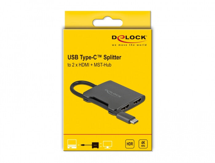 DeLOCK 87778 bilddelare HDMI 2x HDMI