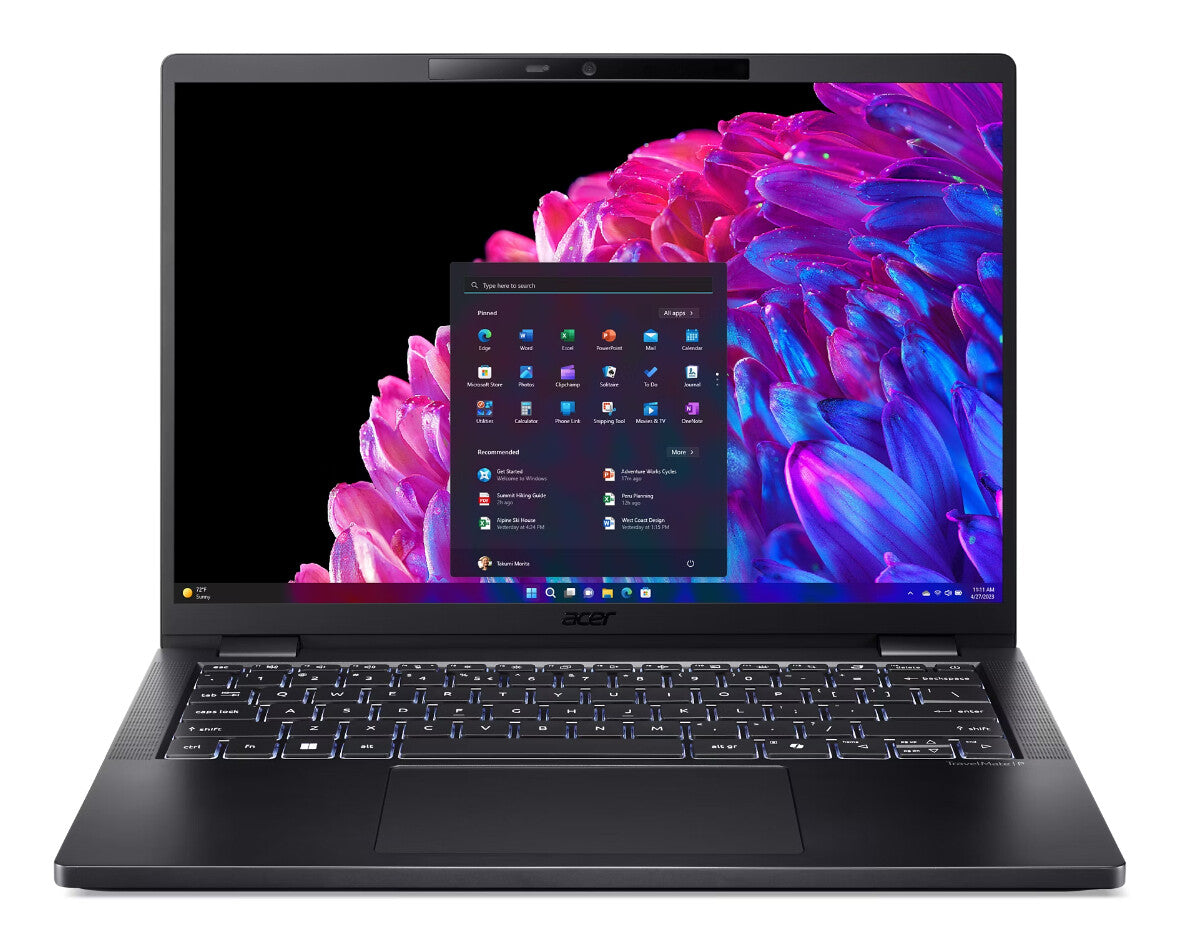 Acer TravelMate P6 TMP614-73-TCO-58ZV Intel Core Ultra 5 125H Bärbar dator 35,6 cm (14") WUXGA 32 GB LPDDR5x-SDRAM 1 TB SSD Wi-Fi 7 (802.11be) Windows 11 Pro Svart