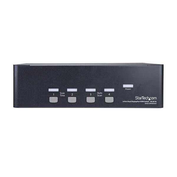 StarTech.com 4-ports Dual DisplayPort KVM-switch - 4K 60 Hz