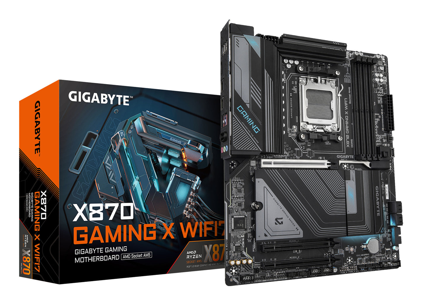 GIGABYTE X870 GAMING X WIFI7 moderkort AMD X870 AM5-sockel ATX