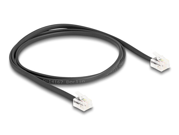 DeLOCK 88301 telefonkablar 1 m Svart