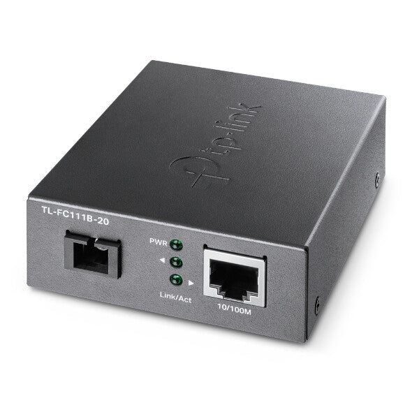 TP-Link TL-FC111B-20 mediakonverterare för nätverk 100 Mbit/s Enkelläge Svart