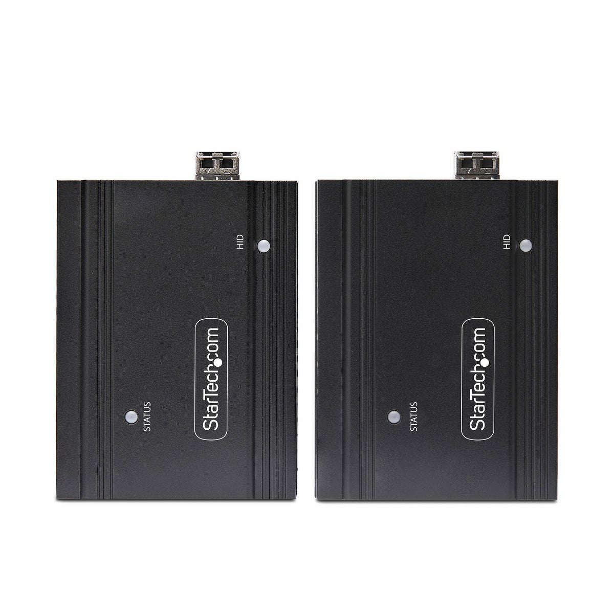 StarTech.com DisplayPort KVM-förlängare över fiberoptik, 4K 60 Hz, enhetsförlängarsats, upp till 300 m (multiläge) med förinstallerade SFP+-moduler, 3x USB HID