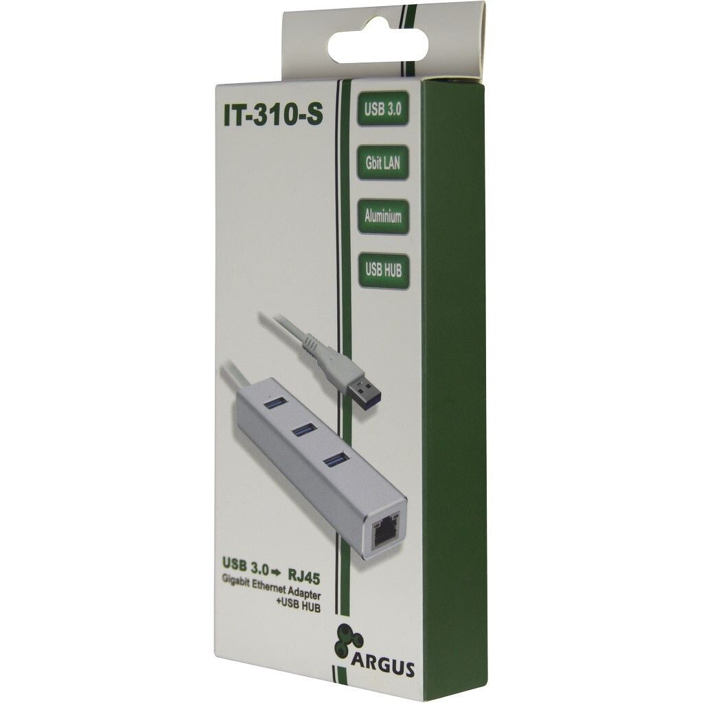Inter-Tech Argus IT-310-S USB 3.2 Gen 1 (3.1 Gen 1) Type-A Grå