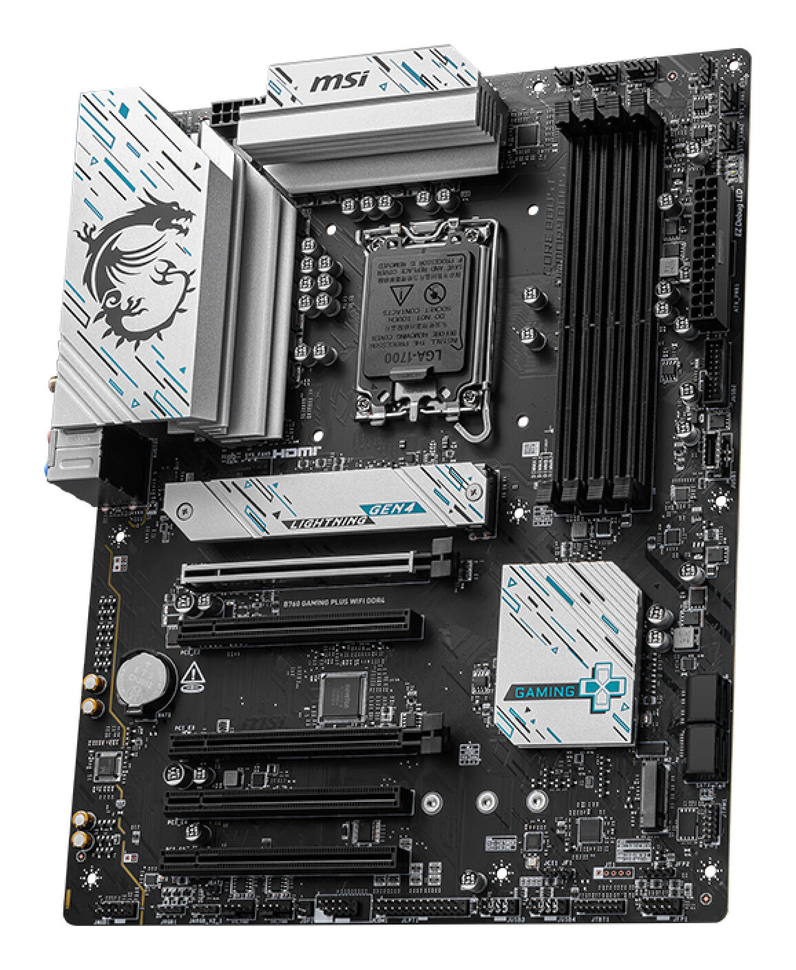 MSI B760 GAMING PLUS WIFI DDR4 moderkort Intel B760 LGA 1700 ATX