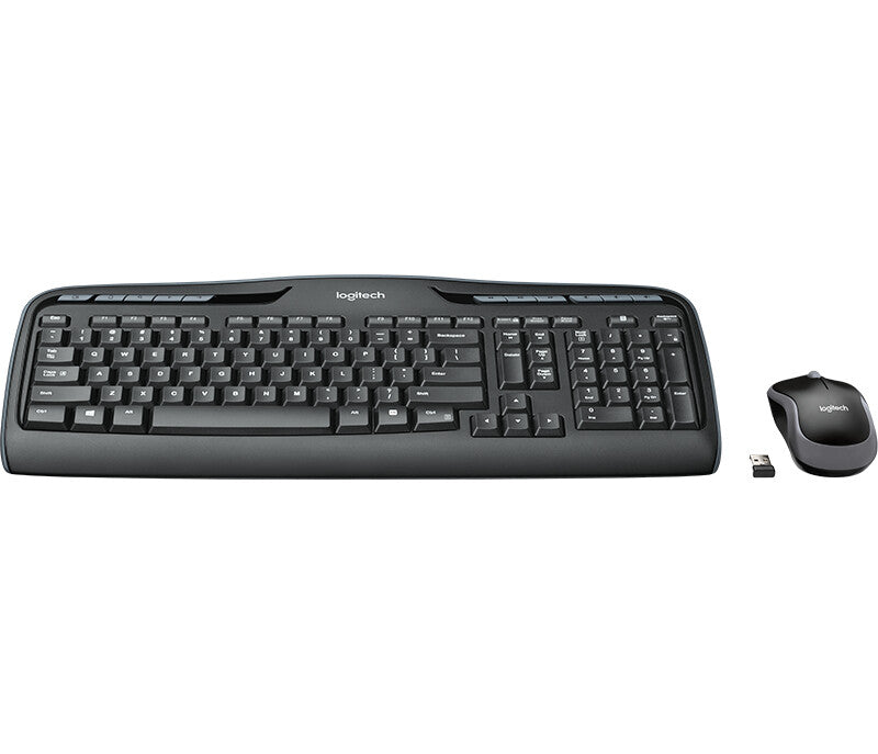 Logitech Wireless Combo MK330 tangentbord Mus inkluderad Hem USB QWERTY Engelska (Storbritannien) Svart