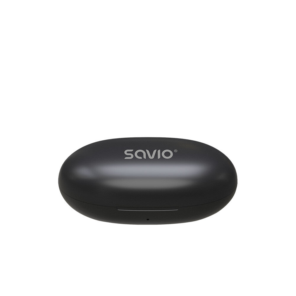 Savio TWS-10 Suchawki bezprzewodowe Headset True Wireless Stereo (TWS) I öra Samtal/musik/sport/vardag USB Type-C Bluetooth Svart