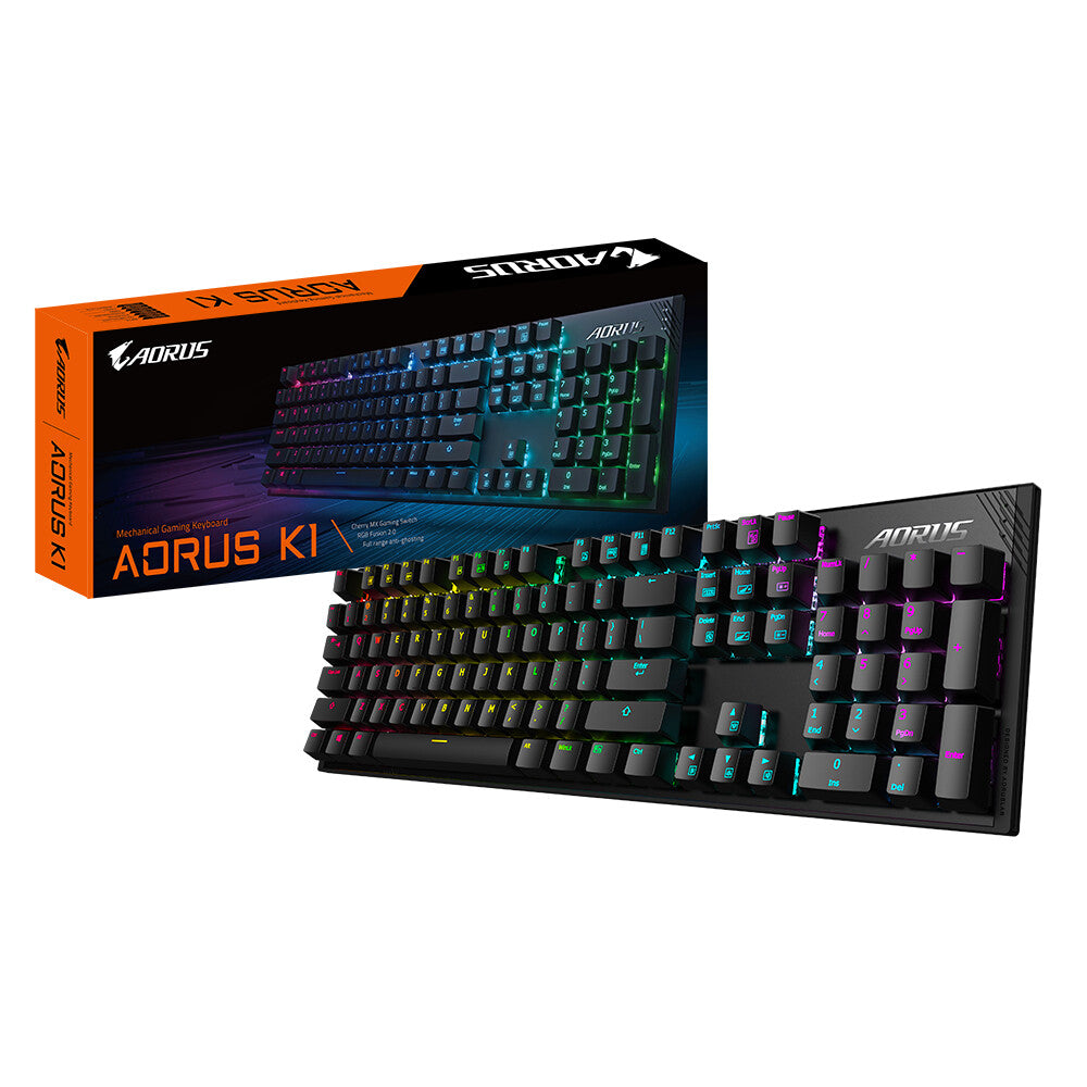 GIGABYTE AORUS K1 tangentbord Spela USB QWERTY Engelsk Svart