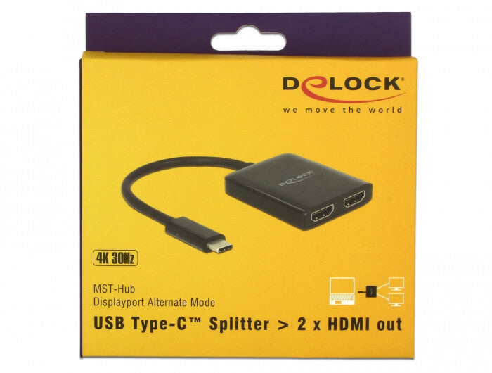 DeLOCK 87719 bilddelare 2x HDMI