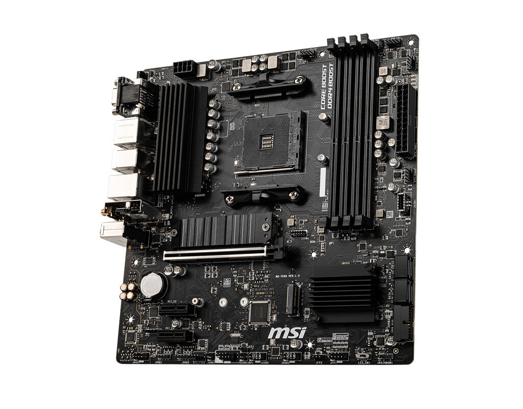 MSI B550M PRO-VDH WIFI moderkort AMD B550 Uttag AM4 micro ATX