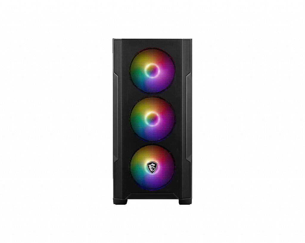 MSI MAG Forge M100R Midi Tower Svart, Transparent