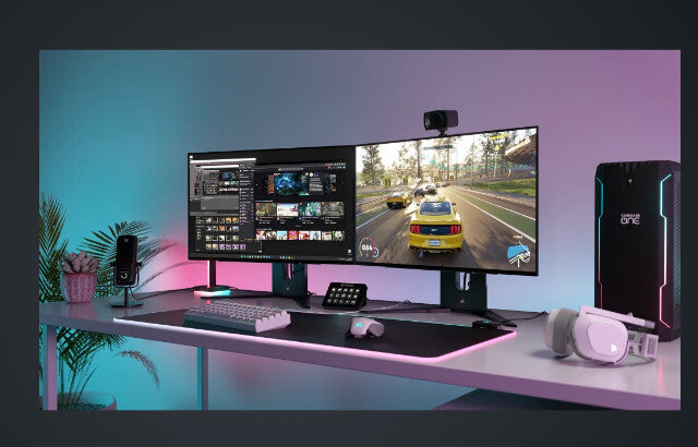 Corsair Xeneon 27QHD240 platta pc-skärmar 68,6 cm (27") 2560 x 1440 pixlar Quad HD OLED Svart