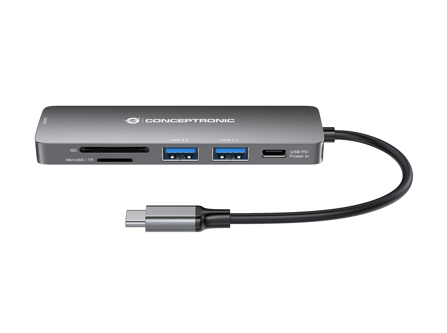 Conceptronic DONN11G USB 3.2 Gen 1 (3.1 Gen 1) Type-C Grå
