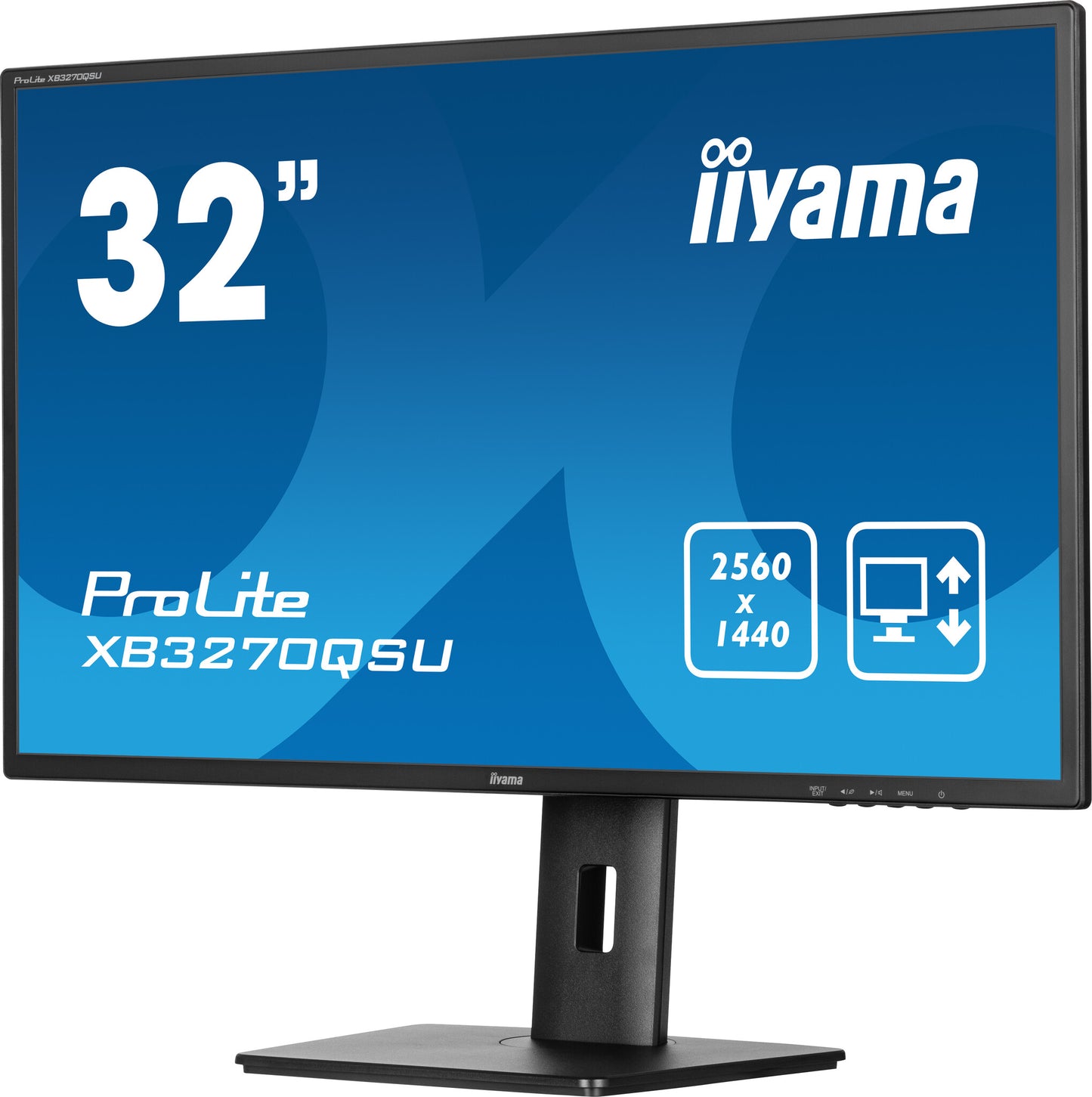 iiyama ProLite XB3270QSU-B1 platta pc-skärmar 81,3 cm (32") 2560 x 1440 pixlar Wide Quad HD LED Svart