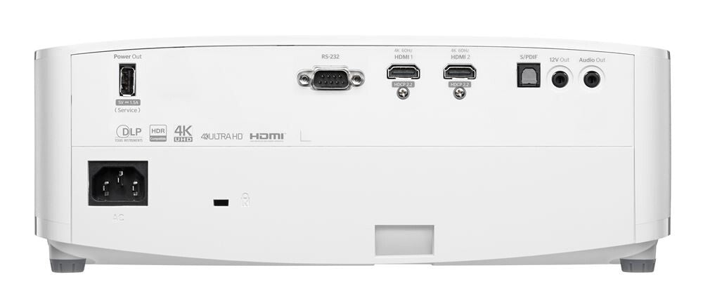 Optoma 4K400STx Short throw-projektor 4000 ANSI-lumen DLP UHD 4K (3840x2160) 3D kompatibilitet Vit