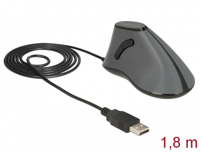 DeLOCK 12527 datormöss Kontor högerhand USB Type-A Optisk 800 DPI