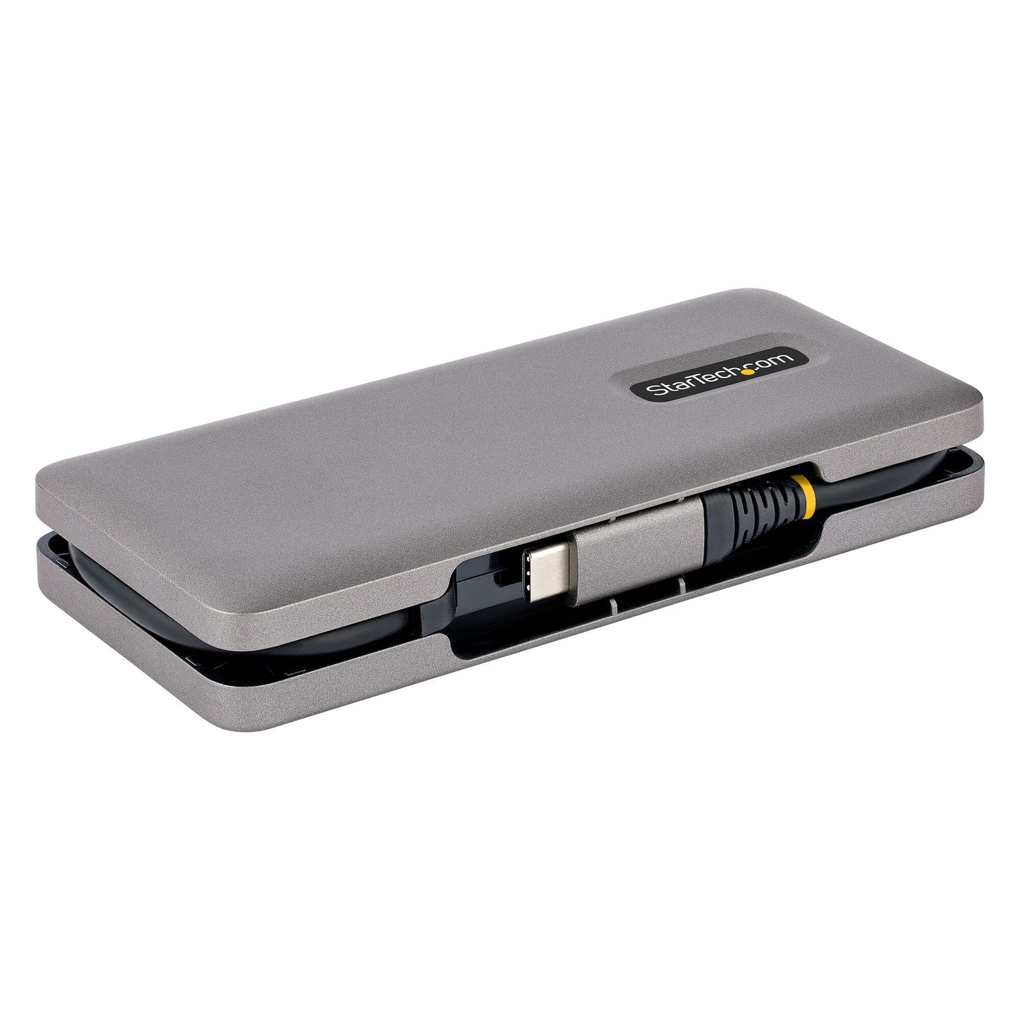 StarTech.com USB-C-hubb med fyra portar - 1x USB-A- och 3x USB-C-portar - USB 3.1 10 Gbps - Bussdriven - USB Type C-hubb med 25 cm omlindningsbar kabel - Bärbar USB-C- till USB-A-hubb/-delare