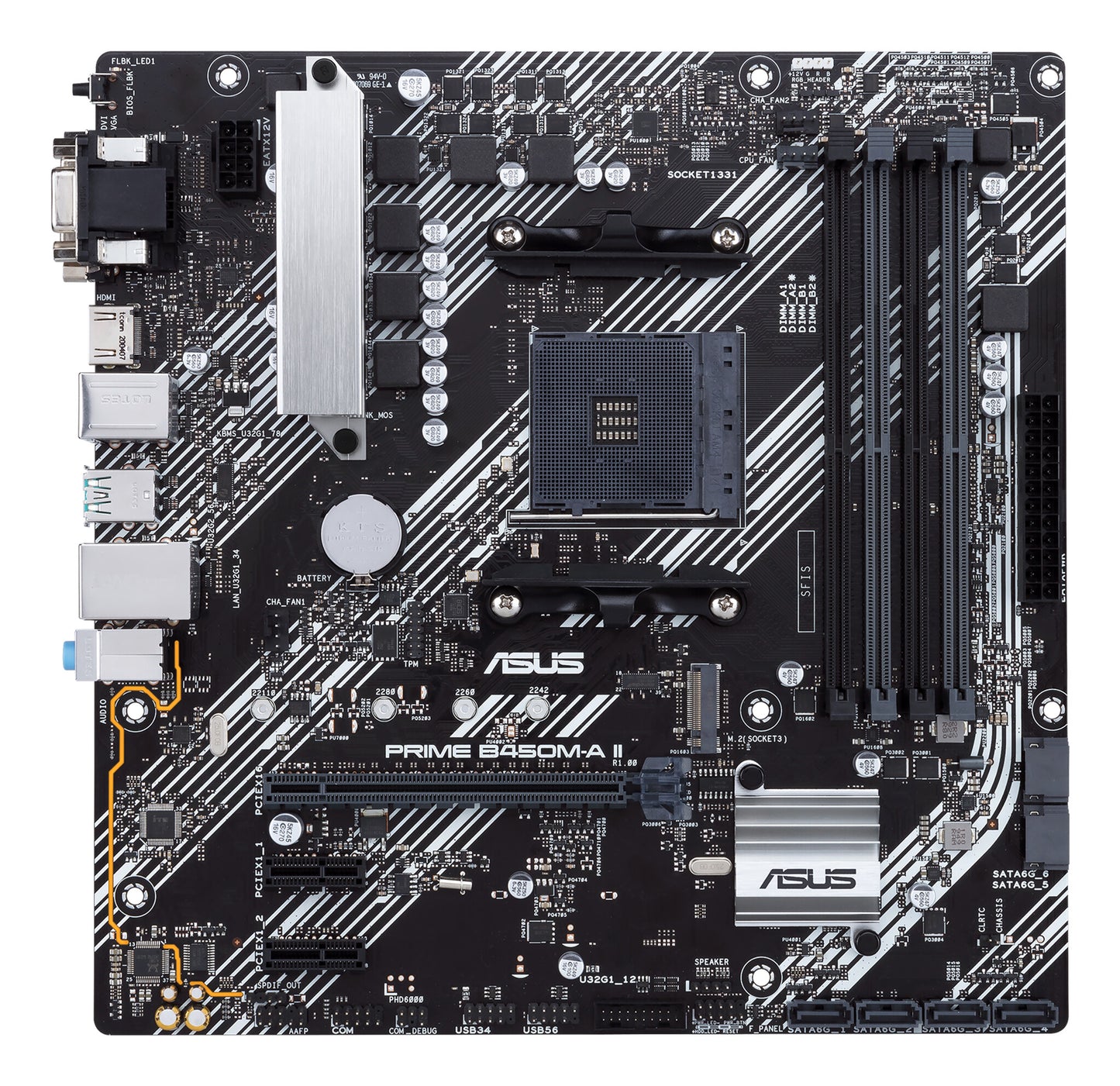 ASUS PRIME B450M-A II AMD B450 Uttag AM4 micro ATX