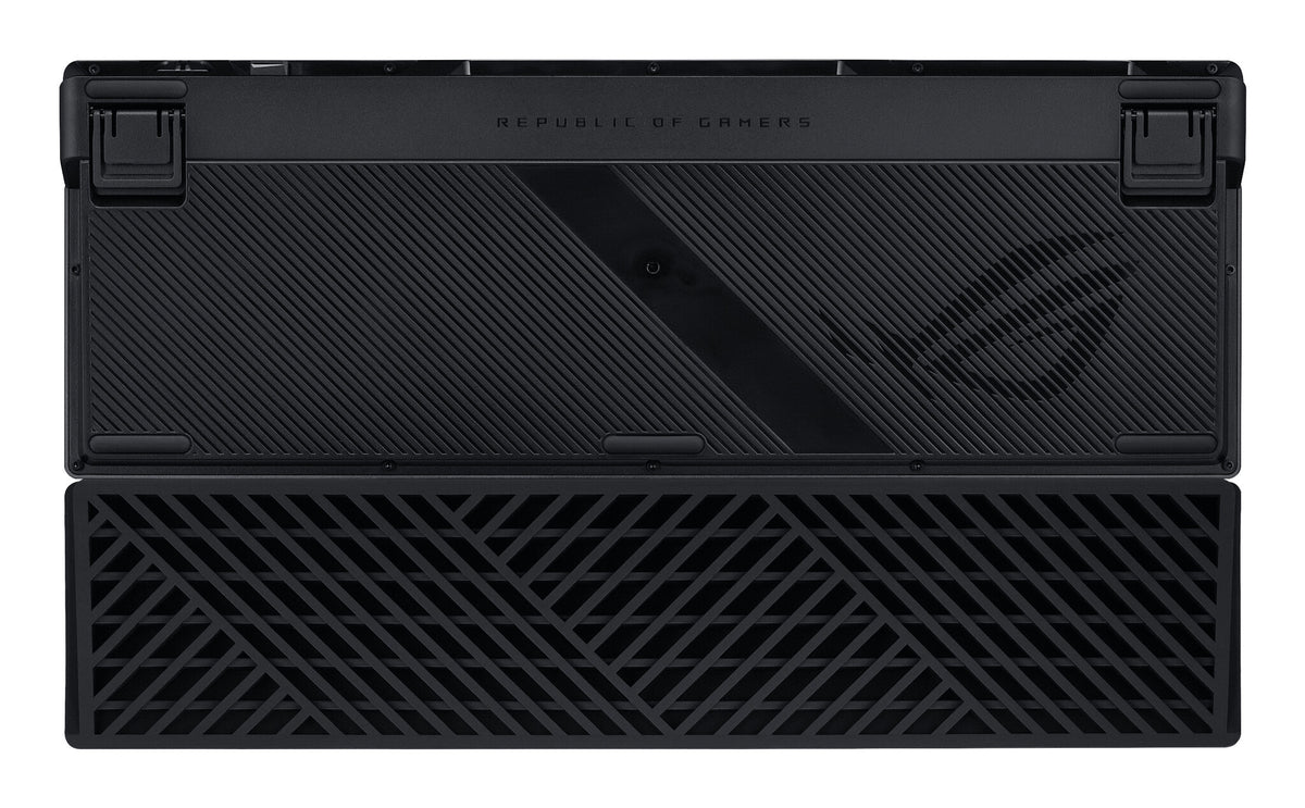 ASUS ROG Azoth 96 HE tangentbord Spela USB + RF Wireless + Bluetooth QWERTZ Svart