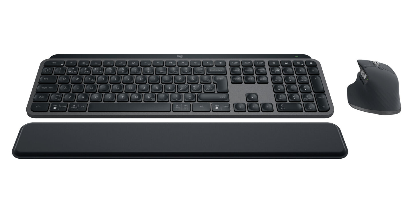 Logitech 920-010931 tangentbord Mus inkluderad Kontor Trådlös RF + Bluetooth QWERTY Nordic grafit