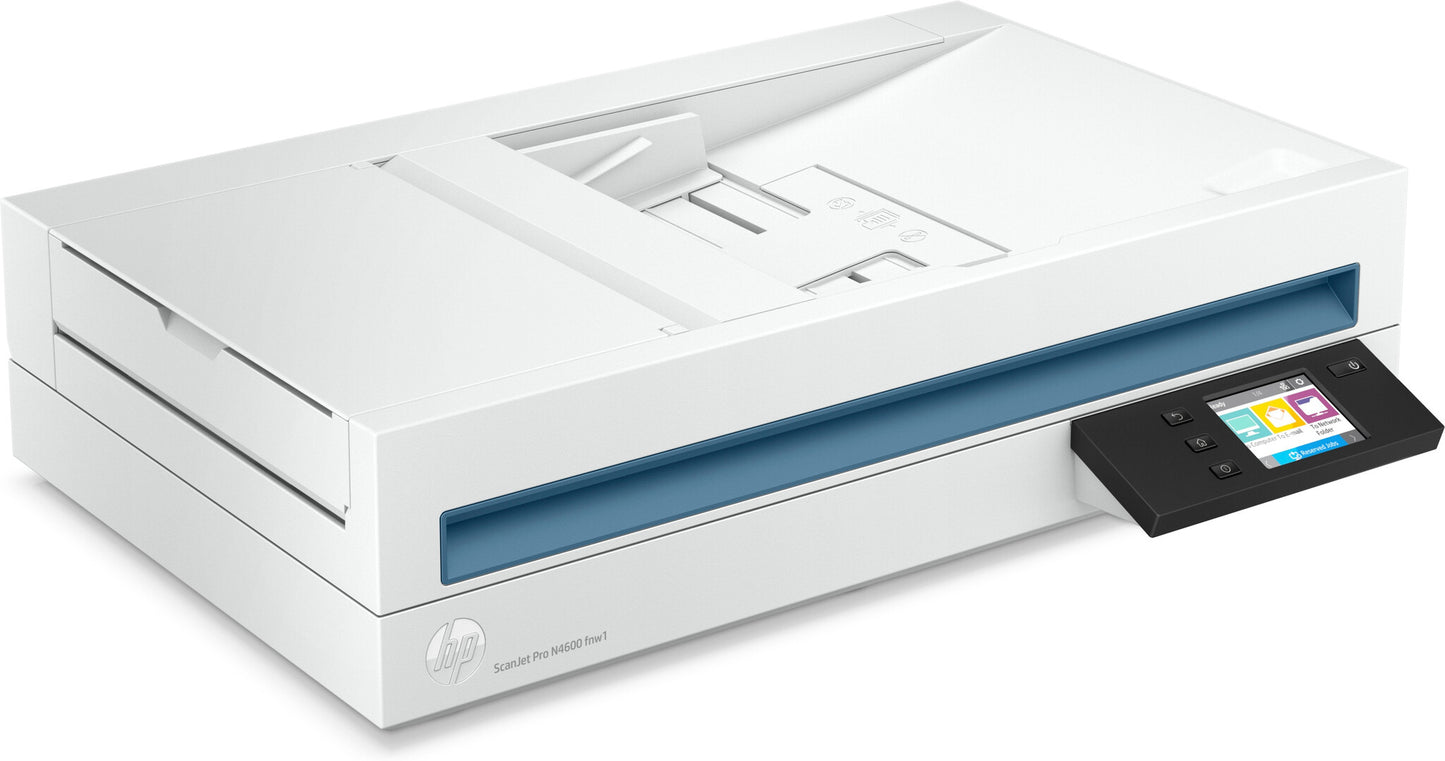 HP Scanjet Pro N4600 fnw1 Flatbädds- och ADF-scanner 1200 x 1200 DPI A5 Vit