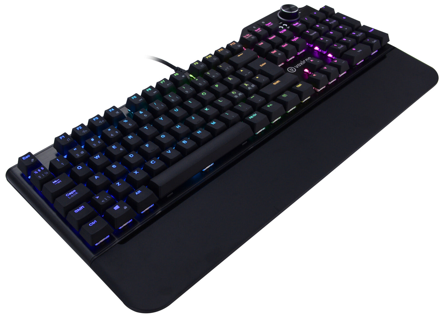 Voxicon DK-GR8R68-20 tangentbord Spela USB QWERTY Nordic Svart