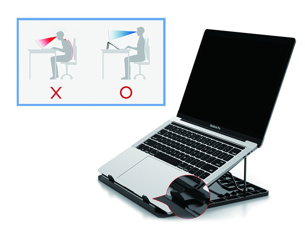 Conceptronic THANA ERGO S, Laptop Cooling Stand Ställ till bärbara datorer Grå 39,6 cm (15.6")