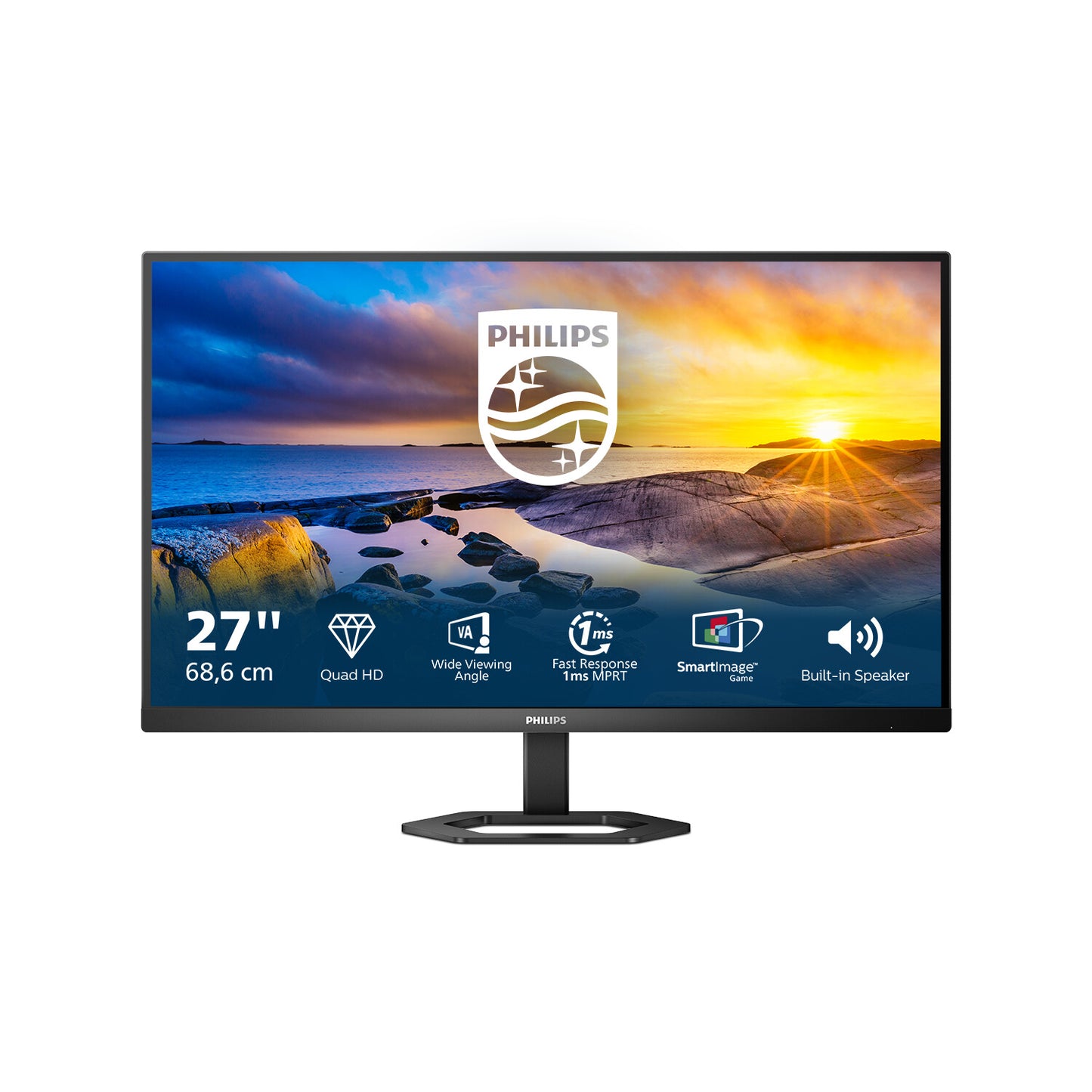 Philips 5000 series 27E1N5500LA/00 platta pc-skärmar 68,6 cm (27") 2560 x 1440 pixlar Quad HD LCD Svart