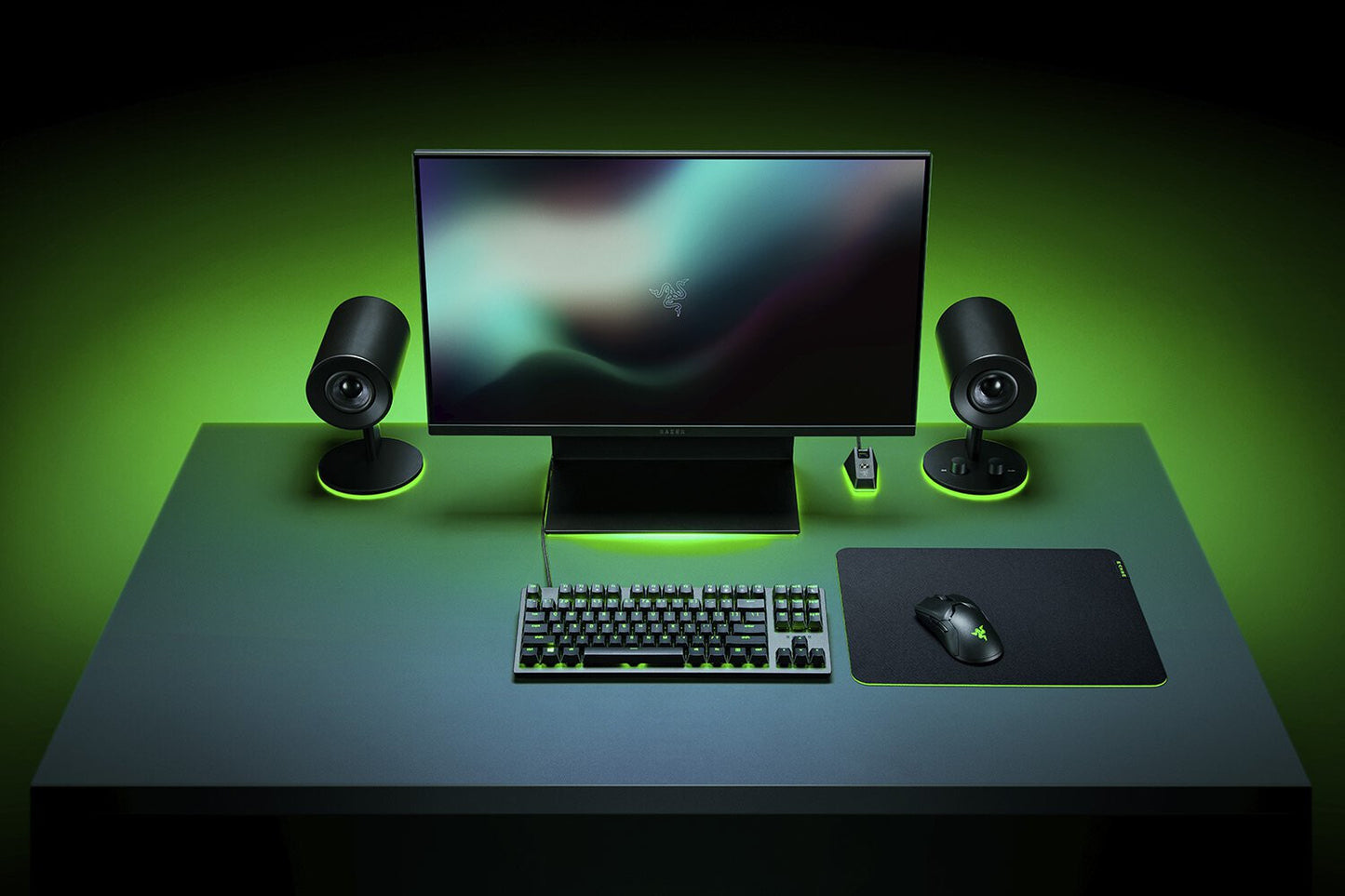 Razer Gigantus V2 - Medium Spelmusmatta Svart, Grön