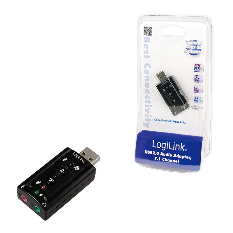 2Direct UA0078 ljudkort 7.1 kanaler USB