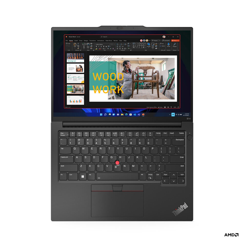 Lenovo ThinkPad E14 Gen 5 (AMD) AMD Ryzen™ 5 PRO 7530U Bärbar dator 35,6 cm (14") WUXGA 16 GB DDR4-SDRAM 512 GB SSD Wi-Fi 6 (802.11ax) Windows 11 Pro Nordic Svart