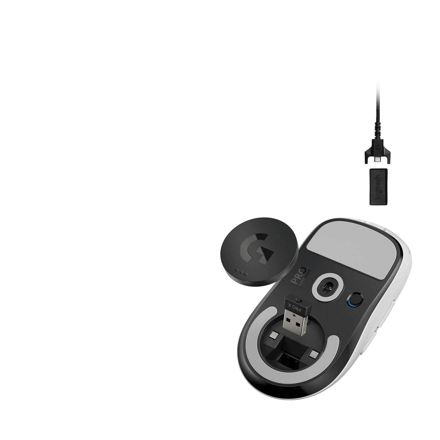 Logitech G 910-005943 datormöss Spela högerhand RF Trådlös 25600 DPI