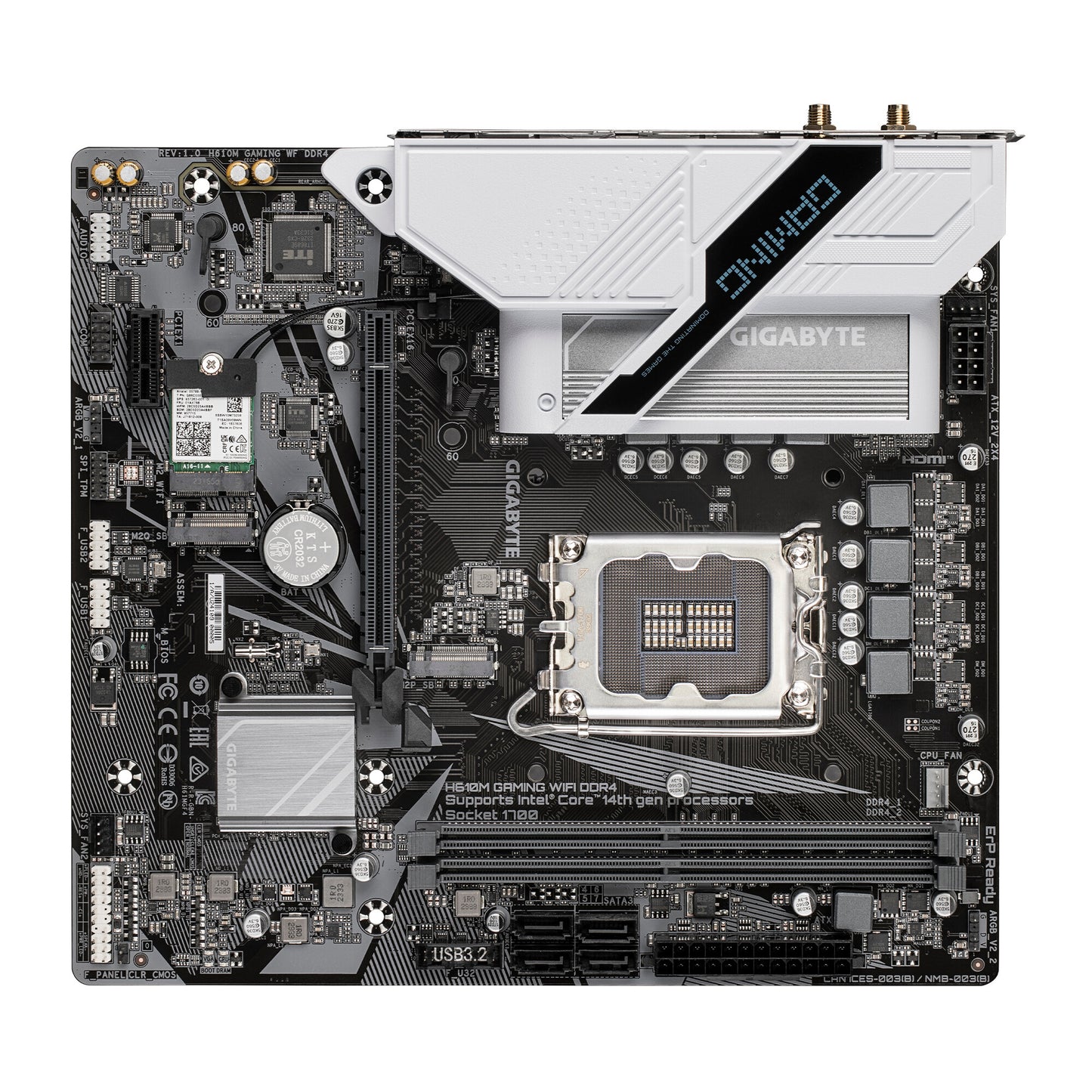 GIGABYTE H610M GAMING WF DDR4 moderkort Intel H610 Express LGA 1700 micro ATX