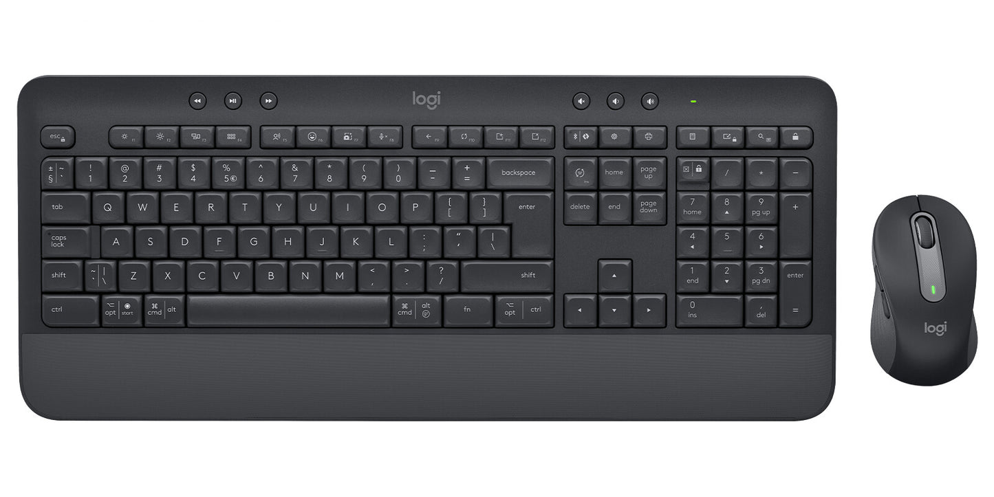 Logitech 920-011004 tangentbord Mus inkluderad Kontor Bluetooth QWERTY Amerikanskt internationellt grafit