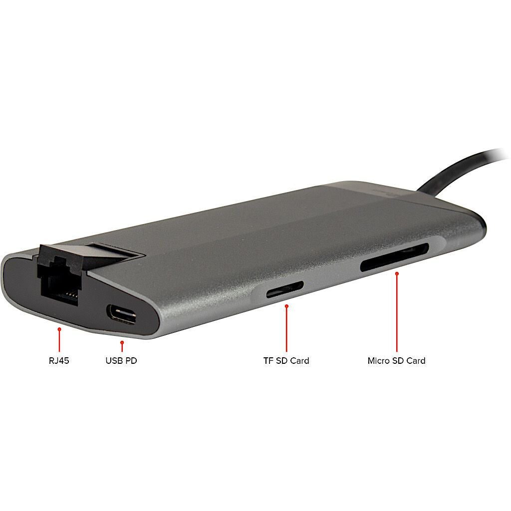 Inter-Tech GDC-802 Kabel USB 3.2 Gen 1 (3.1 Gen 1) Type-C Grå
