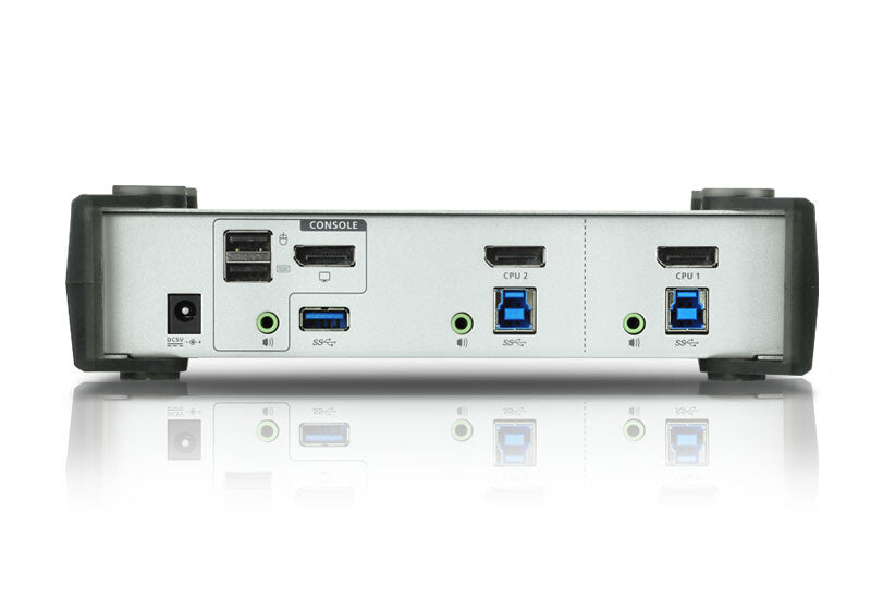 ATEN USB 3.0 DisplayPort KVMP™-switch med 2 portar (kablar medföljer)