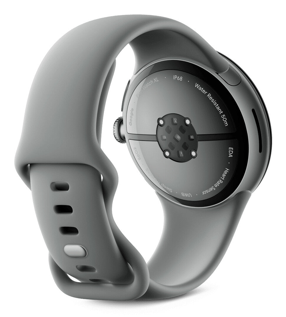 Google Pixel Watch 3 AMOLED 45 mm Digital Pekskärm Grå Wi-Fi GPS