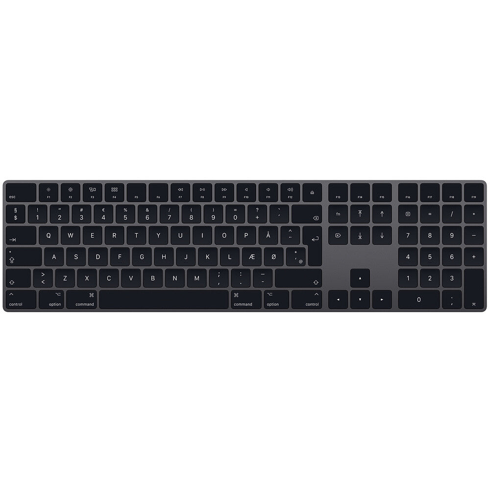 Apple Magic Keyboard tangentbord Universal Bluetooth QWERTY Dansk Grå