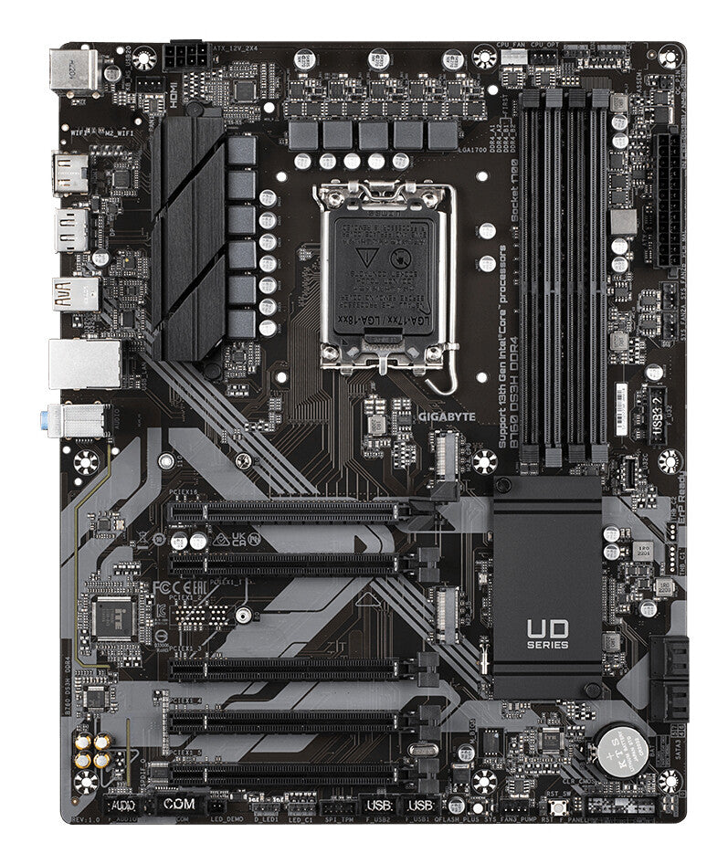 GIGABYTE B760 DS3H DDR4 moderkort Intel B760 Express LGA 1700 ATX