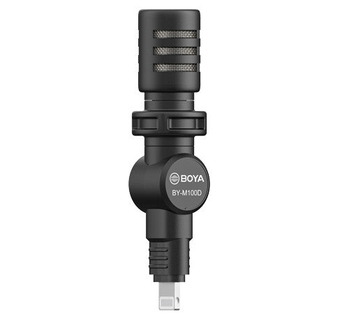 BOYA BY-M100D mikrofoner Svart Mikrofon till smartphone