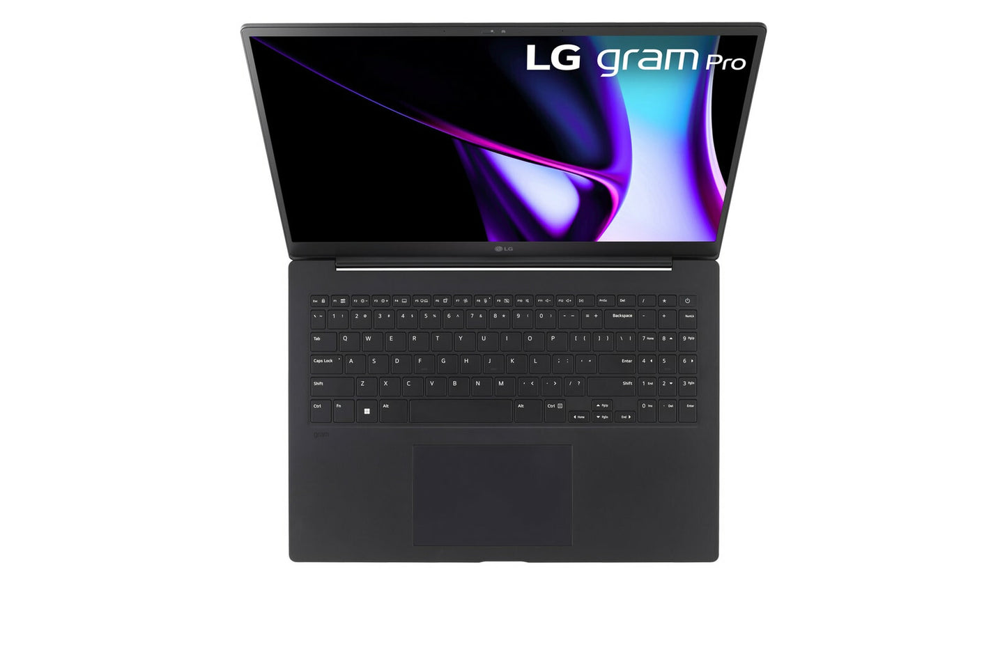 LG Gram Pro 16Z90SP-G.AD7BG bärbara datorer Intel Core Ultra 7 155H Bärbar dator 40,6 cm (16") WQXGA+ 32 GB LPDDR5x-SDRAM 2 TB SSD Wi-Fi 6E (802.11ax) Windows 11 Home Svart