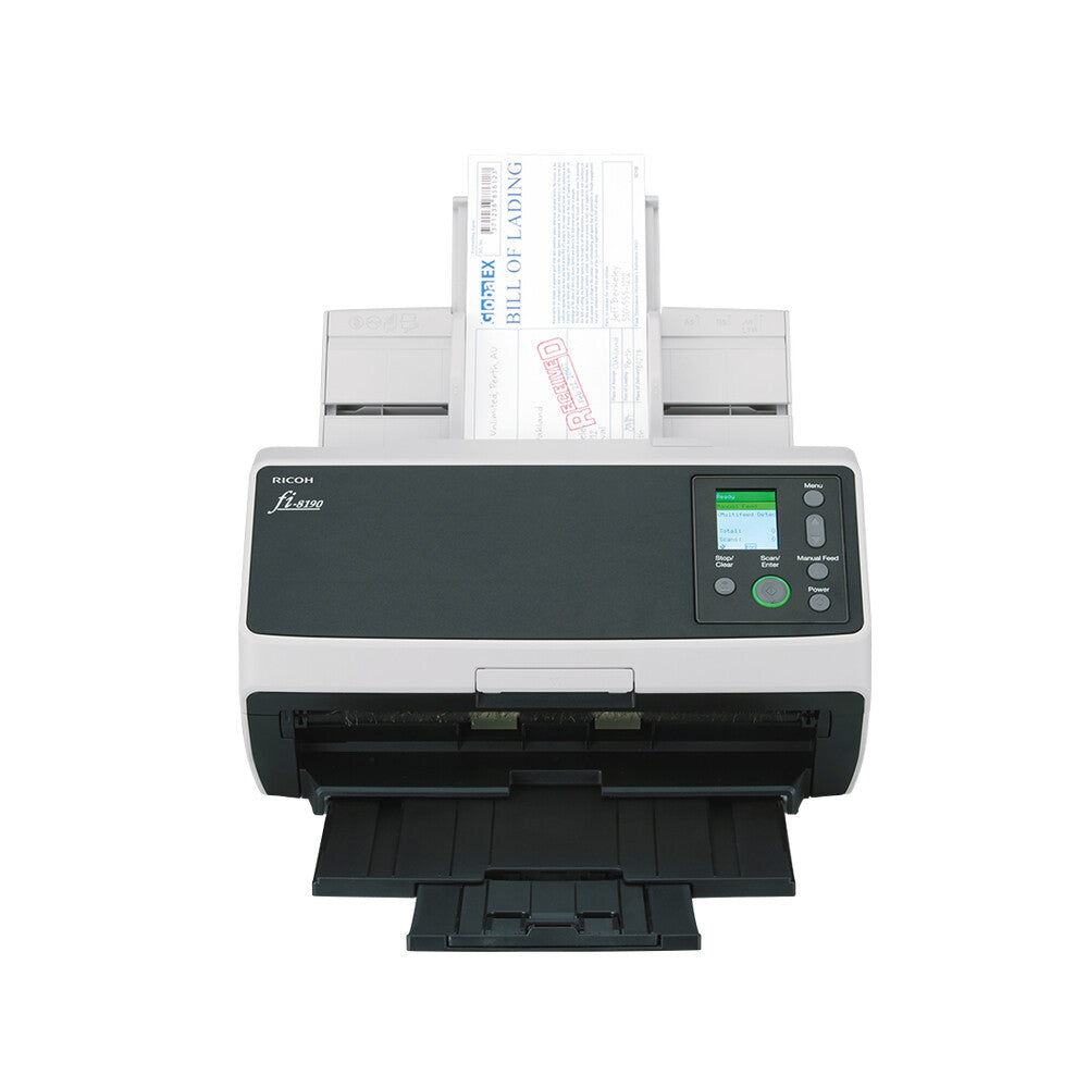 Ricoh fi-8190 ADF + scanner med manuell matning 600 x 600 DPI A4 Svart, Grå