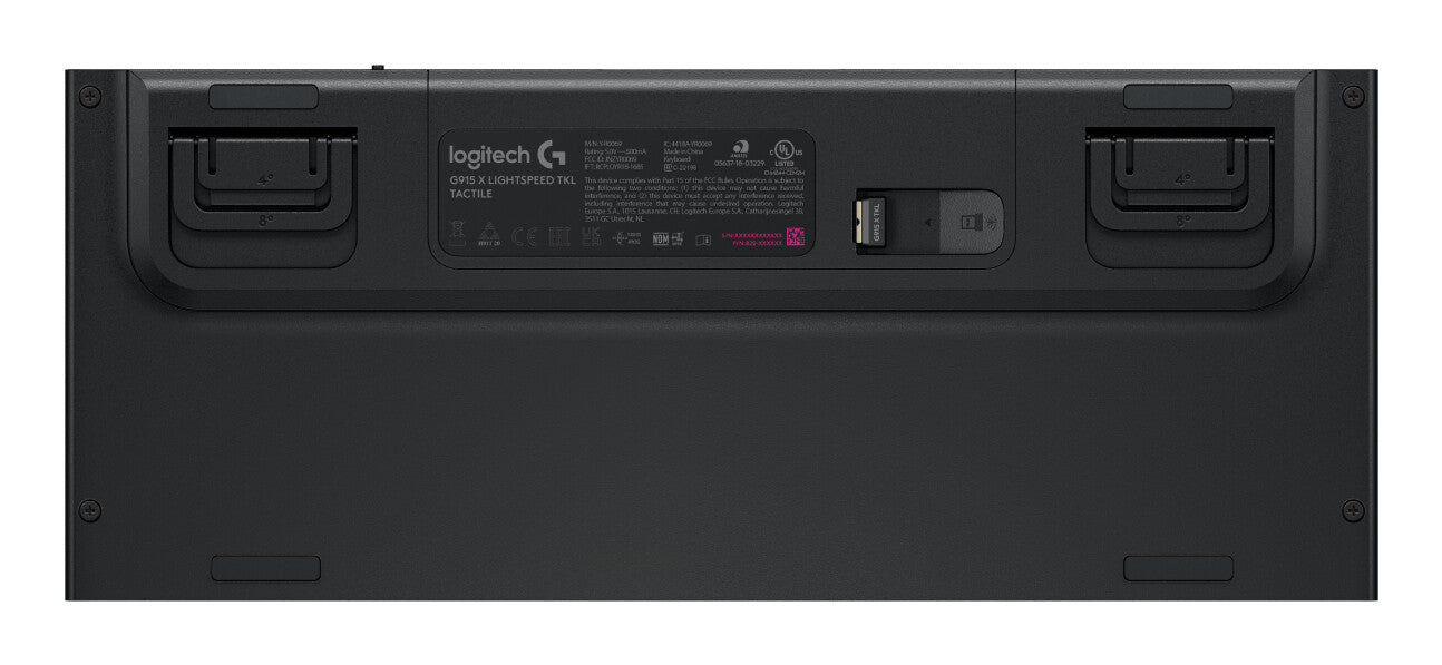 Logitech G G915 X LIGHTSPEED tangentbord Spela USB + RF Wireless + Bluetooth QWERTY Nordic Svart