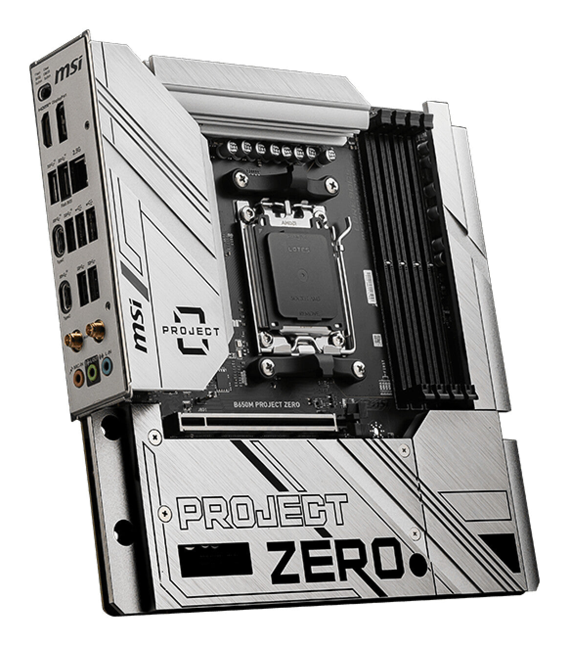 MSI B650M PROJECT ZERO moderkort AMD B650 AM5-sockel micro ATX