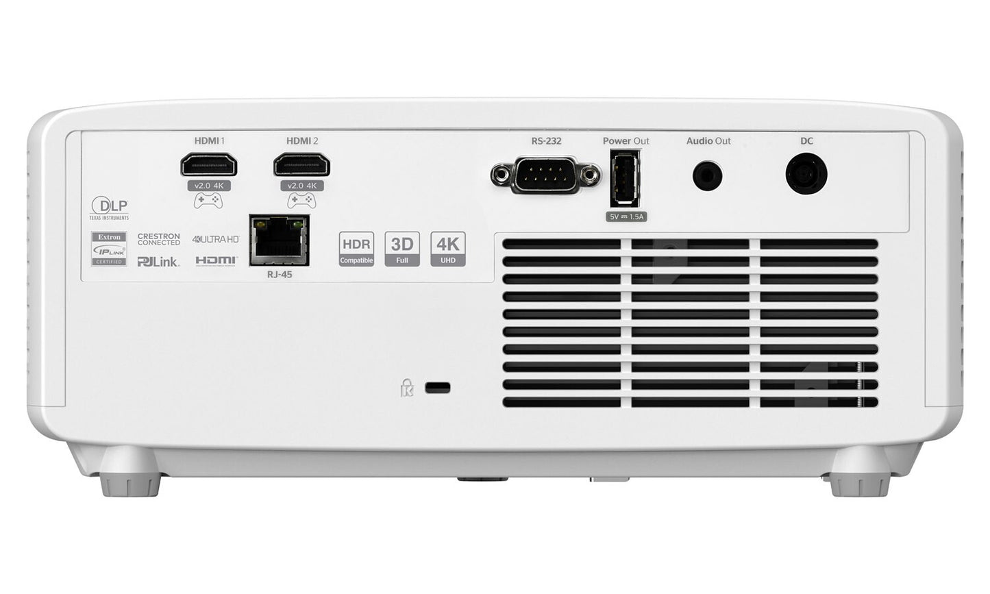 Optoma UHZ35ST Short throw-projektor 3500 ANSI-lumen DLP UHD 4K (3840x2160) 3D kompatibilitet Vit