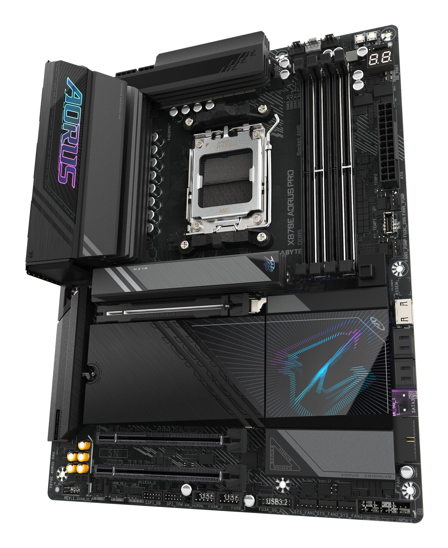 GIGABYTE X870E AORUS PRO moderkort AMD X870E AM5-sockel ATX