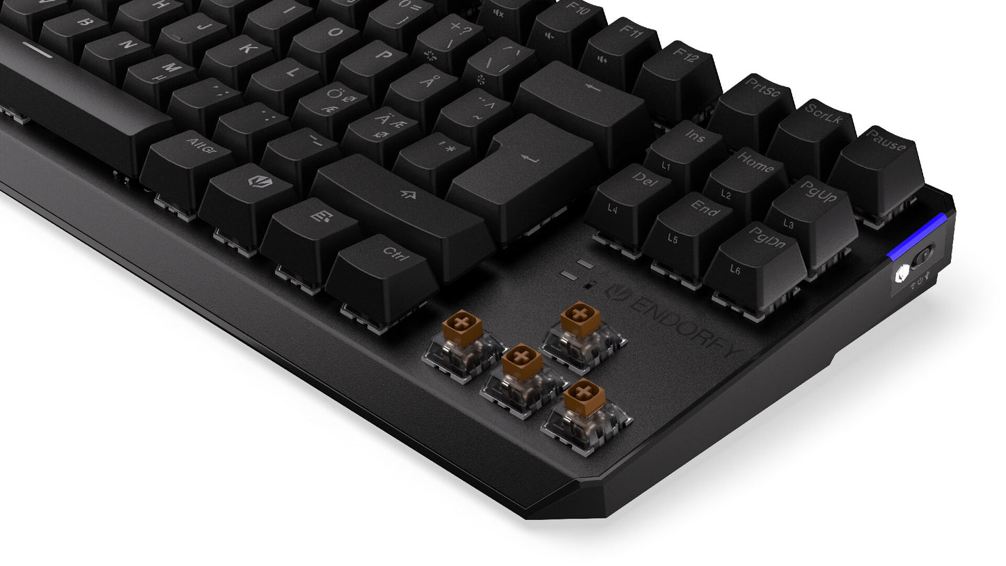 ENDORFY TKL tangentbord Spela USB Nordic Svart