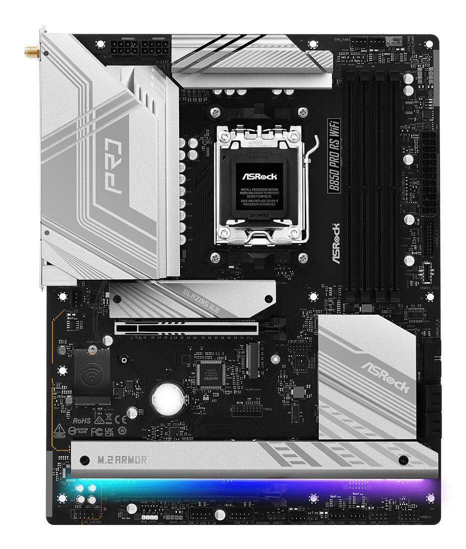 Asrock B850 Pro RS WiFi AMD B850 AM5-sockel ATX